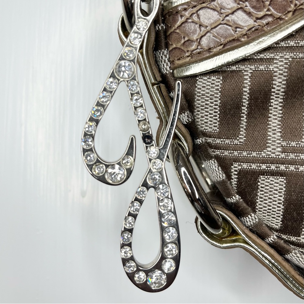 J Lo Hobo Floral Jacquard Natural Shoulder Bag - Picture 6 of 9